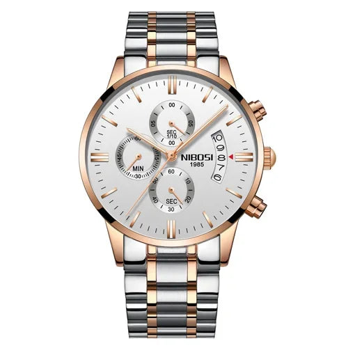 NIBOSI Luxury Dress Watch Military Quartz