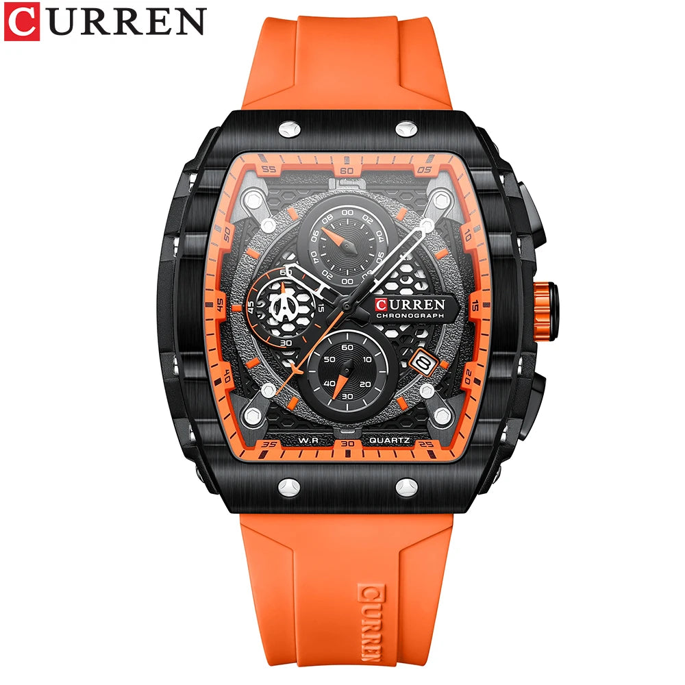 CURREN Luxury Square Quartz Watch for Men