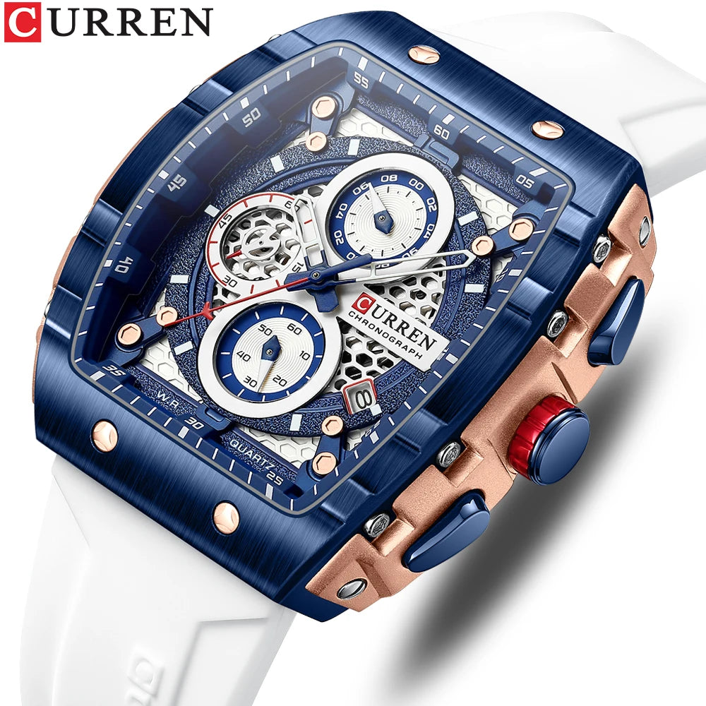 CURREN Luxury Square Quartz Watch for Men