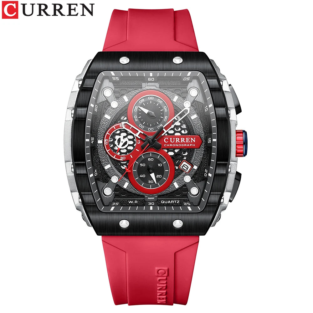 CURREN Luxury Square Quartz Watch for Men